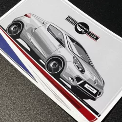 Sticker illustration rectangulaire